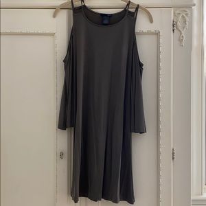 Olive Off the Shoulder Dress